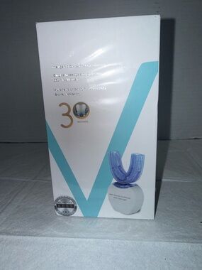 Automatic U-Shape Electric Toothbrush - White & Light Blue